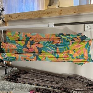 Sincerely Jules Colorful Tropical Maxi Dress
